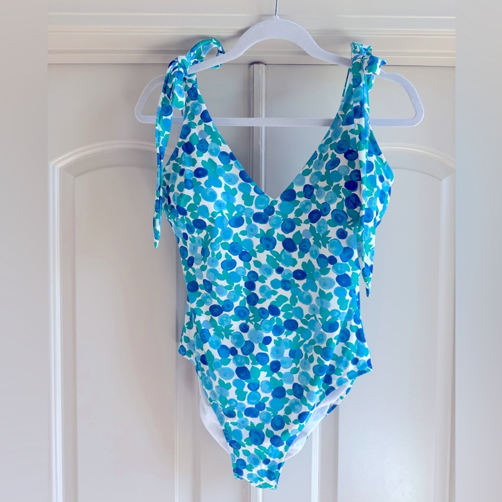 J Crew | One piece swimsuit | tie straps